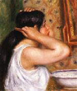 Auguste renoir The Toilette Woman Combing Her Hair China oil painting reproduction
